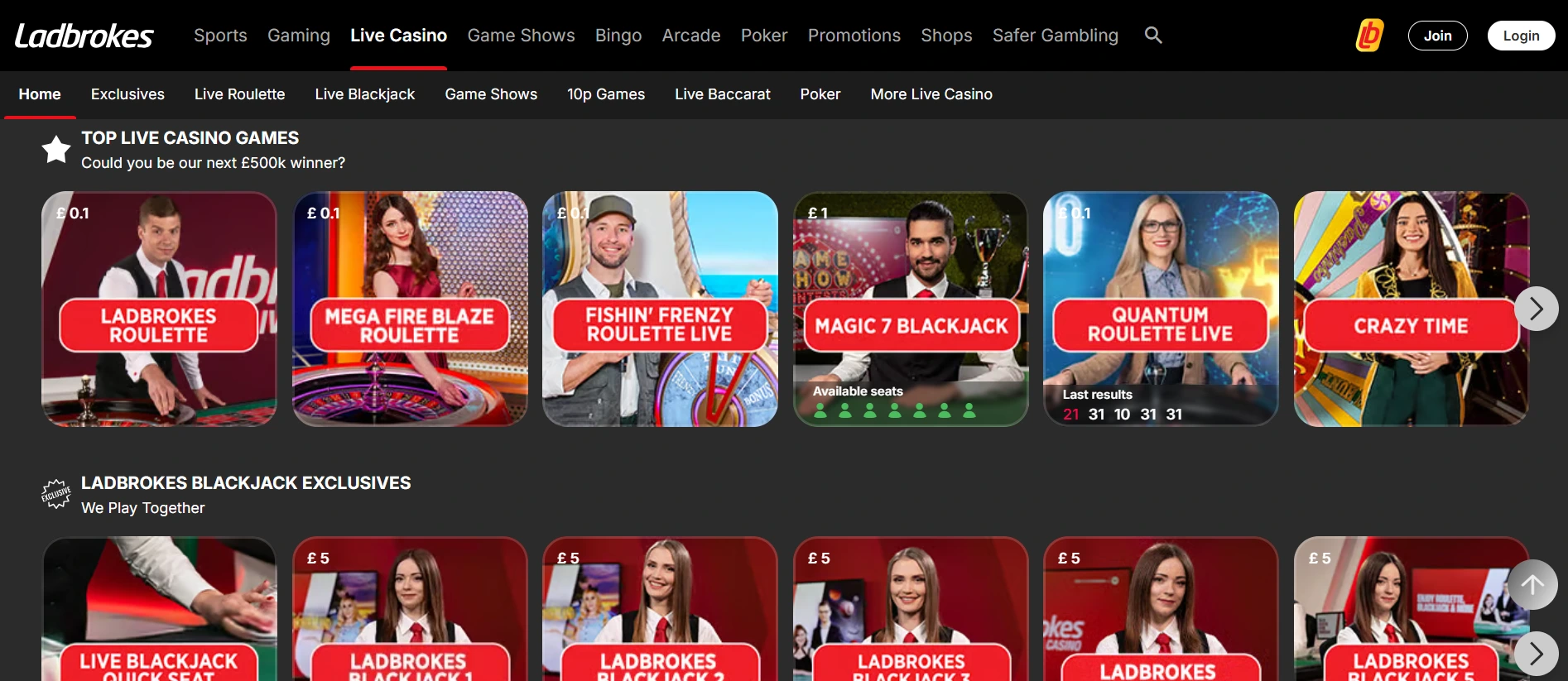 Ladbrokes betting site