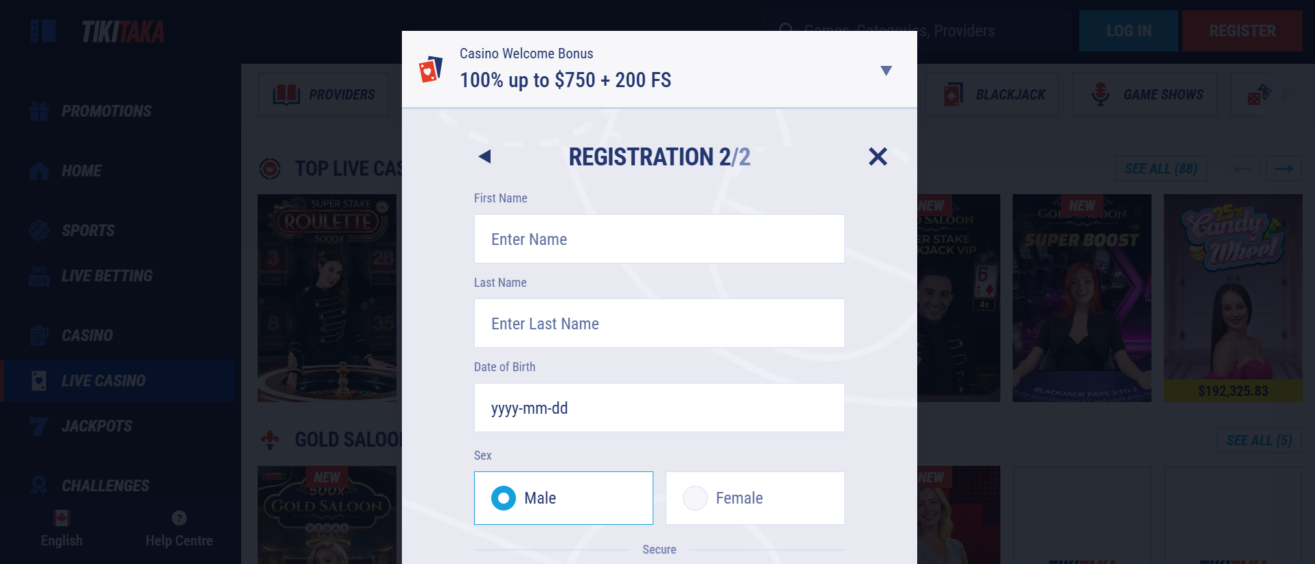 TikiTaka sports betting